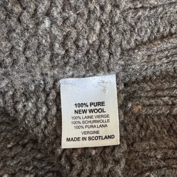 Siskin mama owl wool donegal coast cardigan Sweater - Picture 4 of 4